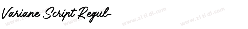 Variane Script Regul字体转换